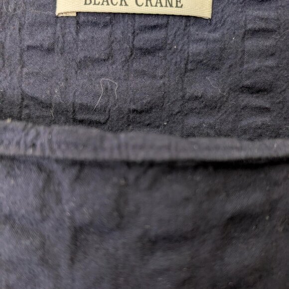 Black Crane Tradi Dress -- Navy Seersucker - Picture 4 of 5